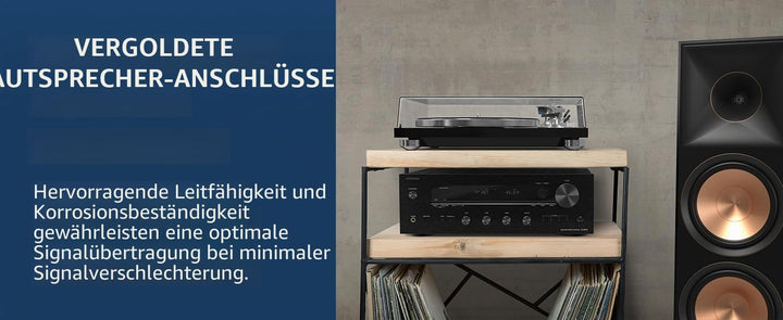 Onkyo TX-8470 2-Kanal Stereo Receiver mit WLAN, Bluetooth, Phono, Hi-Res Audio und Roon Ready