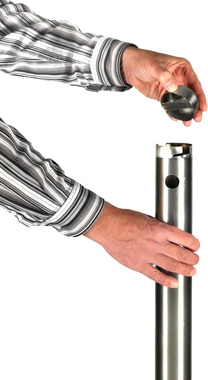 Securit - Voet voor de Securit Rokerspaal Silber Pfosten, Silber Pfosten