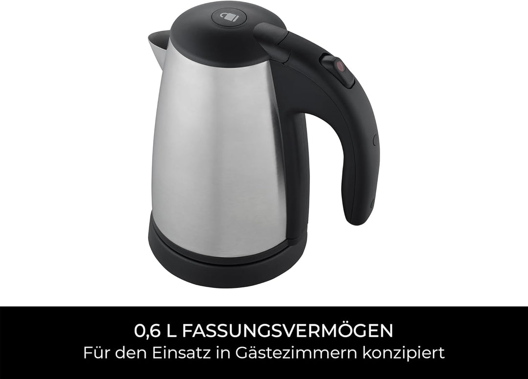 Corby Kensington 0.6L Kettle in Brushed Steel - EU Plug