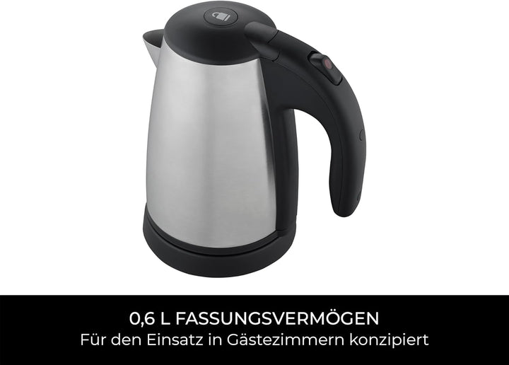 Corby Kensington 0.6L Kettle in Brushed Steel - EU Plug