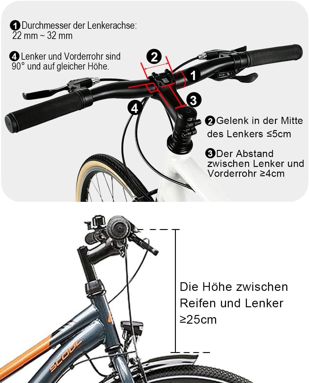 Diurwur®Fahrradkorb vorne wasserdicht Fahrrad Lenkerkorb Abnehmbarer Tragekorb Klein Einkaufskorb Pi