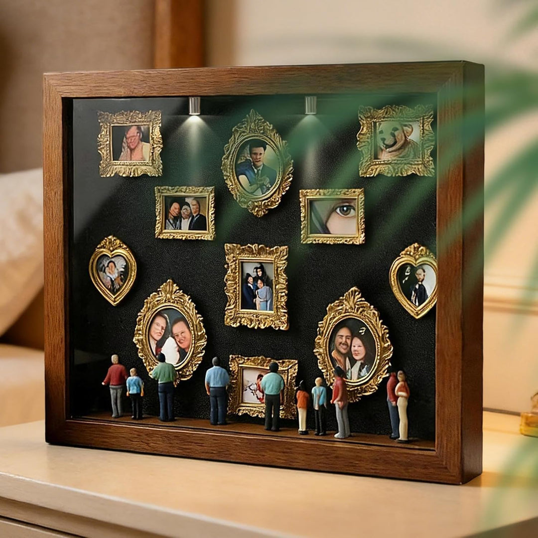 DIY Mini Museum Silhouette Box, DIY Museum of Us beleuchteter Schattenbox-Rahmensatz mit 11 Mini-Gol