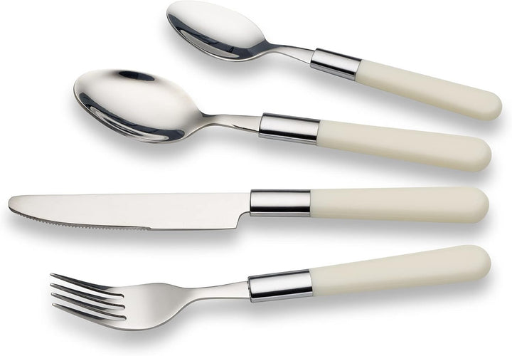 ECHTWERK Besteck Set “Bistro“, mit Kunststoffgriffen, Campingbesteck, Picknickbesteck, leichtes Reis