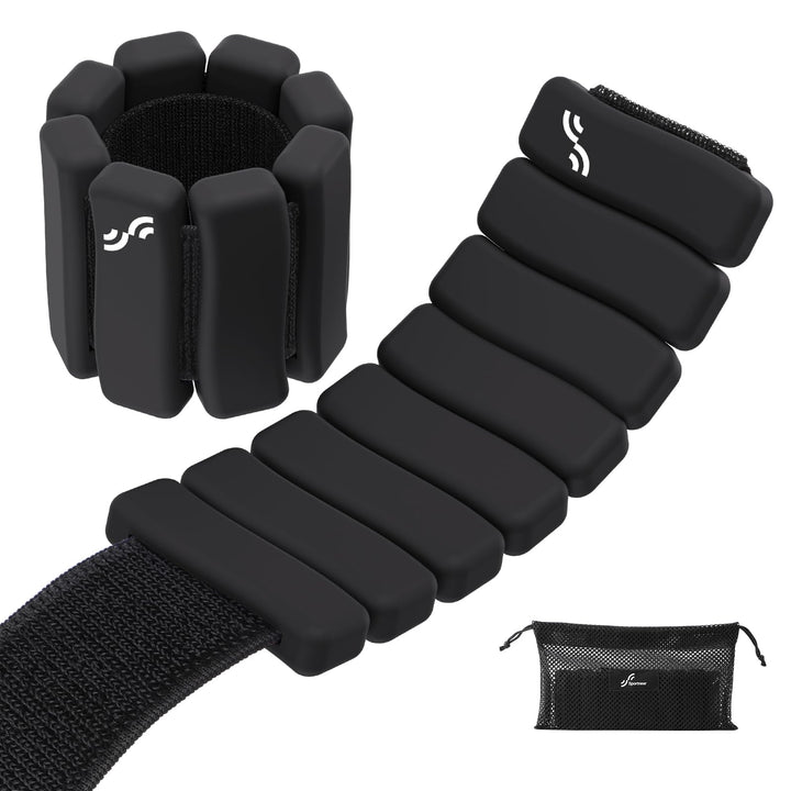 Sportneer tragbare Gewichtsmanschetten – 2er-Set (Jeweils 1 kg) für Damen und Herren, modisches knöc