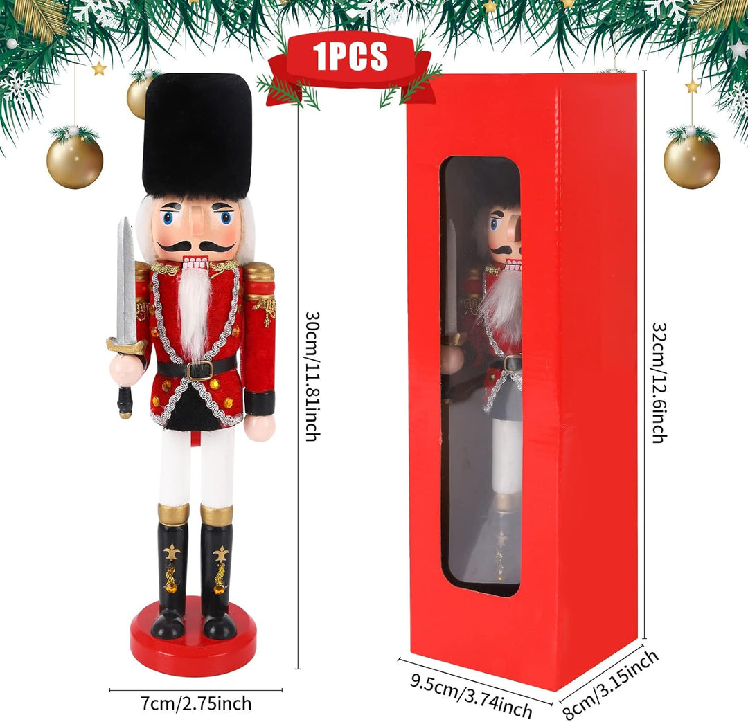 Jodsen Weihnachten Nussknacker Dekorationen,Weihnachten Holzsoldat Nussknacker Figuren,Xmas grosse h