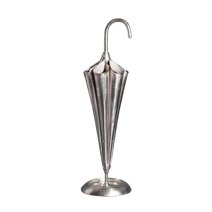 riess-ambiente.de Eleganter Schirmständer Umbrella 91cm Silber Aluminium für 6 Schirme Ständer Wohna
