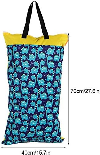 40x70 wasserdicht waschbar Wet Dry Bag grosse Kapazität Windel Windel Aufbewahrungstasche mit Griff