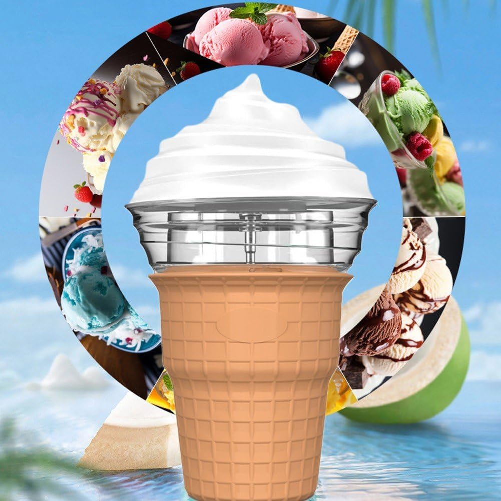 Eismaschine Für Gefrorene Früchte, Vollautomatischer Mini-DIY-Slush-Dessert-Maker Für Den Haushalt,