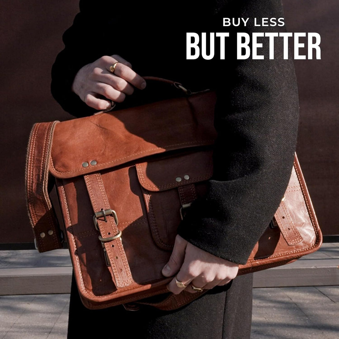 Berliner Bags Vintage Umhängetasche Berlin M aus Leder, Messenger Bag mit Laptopfach für Damen und H