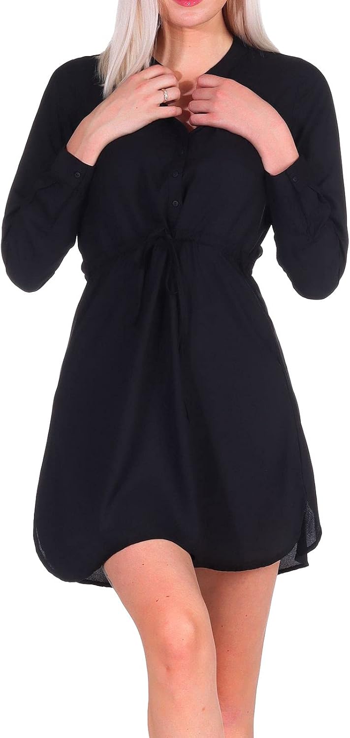 ONLY Damen Onlcory L/S V-Neck Tunic WVN Noos Tunika XS Black, XS Black