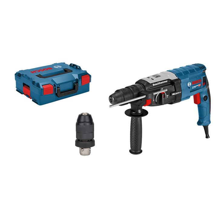 Bosch Professional Bohrhammer GBH 2-28 F (inkl. Zusatzhandgriff, Tiefenanschlag 210mm, Maschinentuch