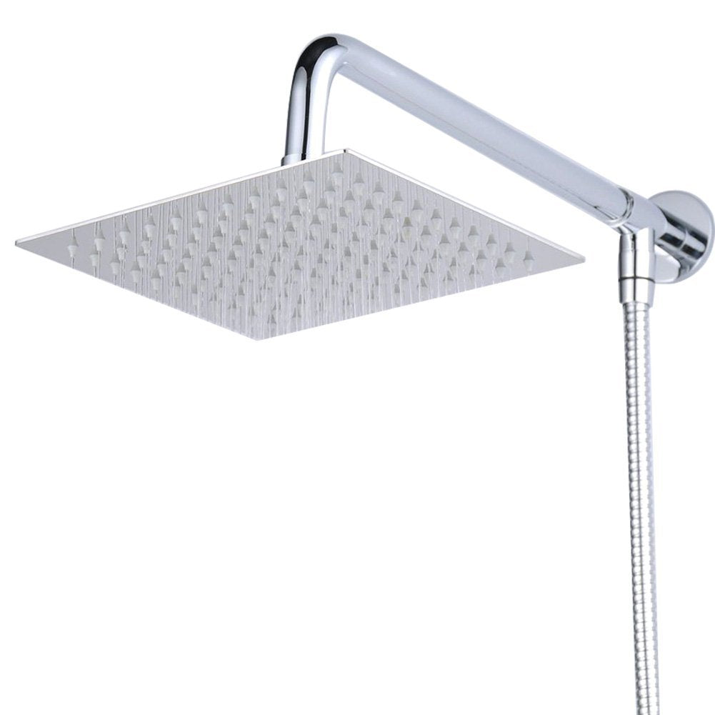 Hiendure®8 inch Quadratische Luxus Regendusche Einbauduschköpfe Edelstahl Duschkopf aus Edelstahl Sp