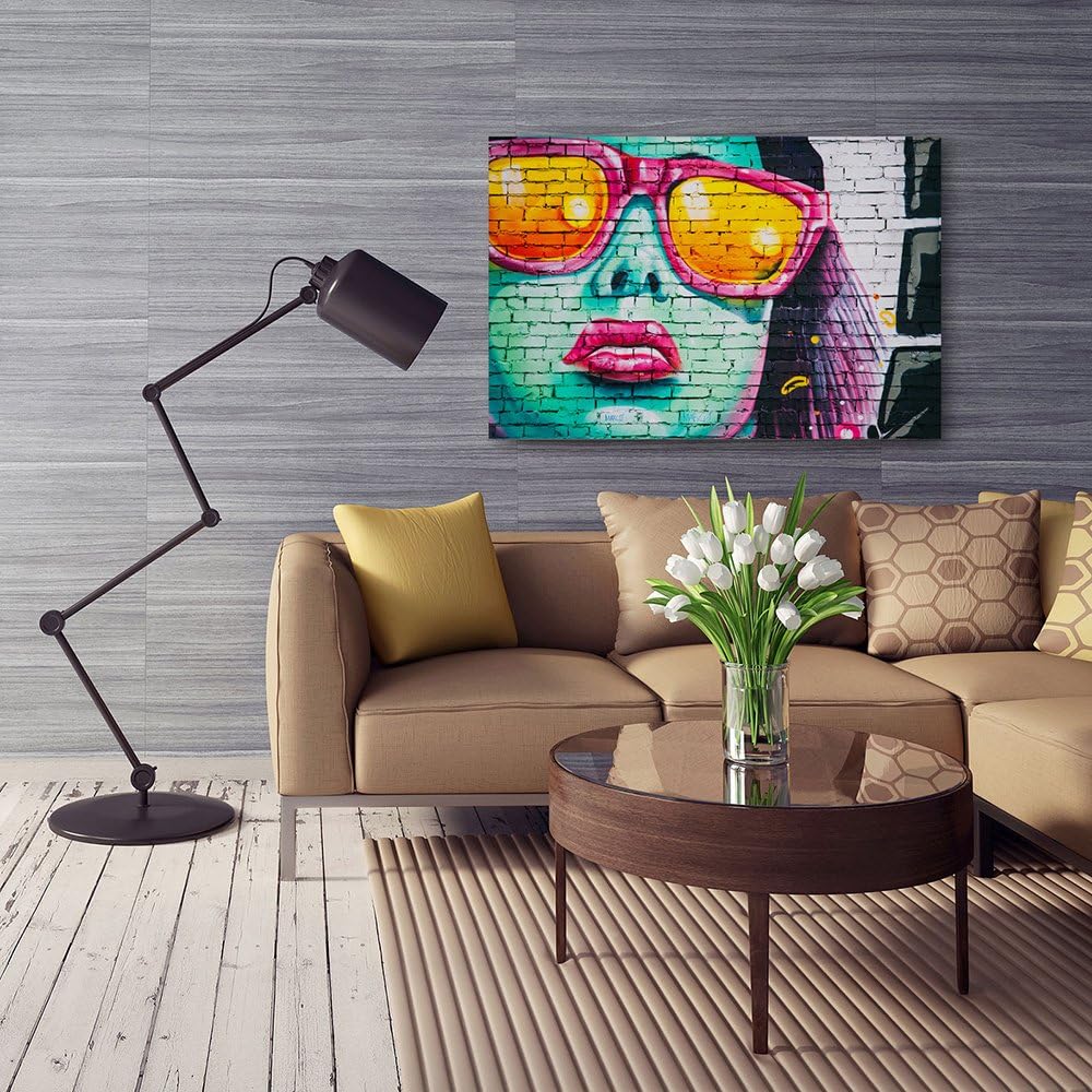 Feeby. Wandbild - 1 Teilig - 80x120 cm, Leinwand Bild Leinwandbilder Bilder Wandbilder Kunstdruck, G