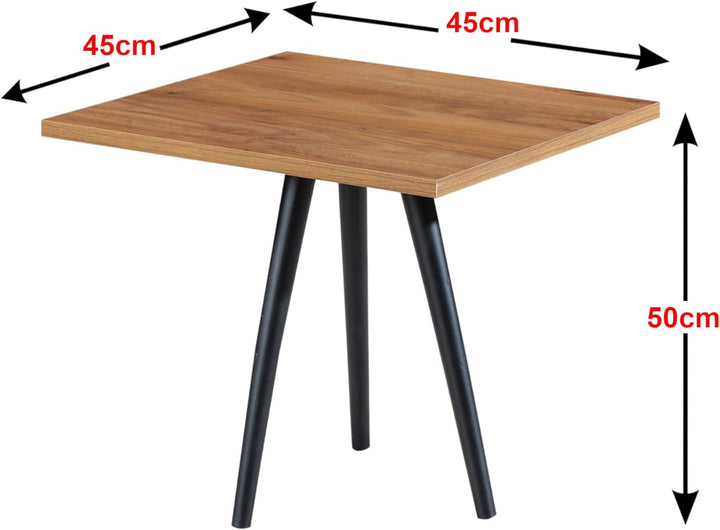 [en.casa] Couchtisch Ballerup 50 x 45 x 45 cm Beistelltisch Wohnzimmertisch Sofatisch quadratisch Sc
