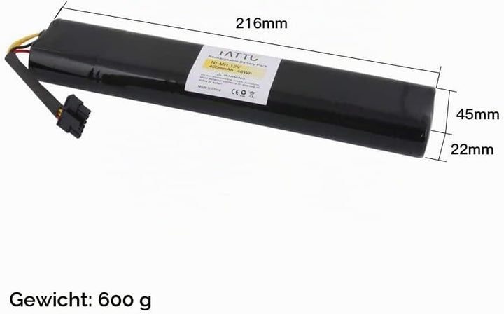 Tattu 12V 4000mAh NI-MH Akku für Neato Botvac D Series D85 D75 Akku und Botvac Series 70e, 75, 80, 8