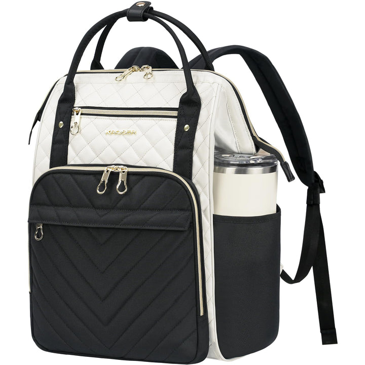 KROSER Laptop-Rucksack Damen 17 Zoll Business Reiserucksack Wasserdicht mit Hartgeschältem Sicherhei