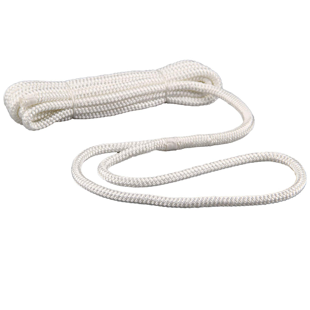 Navyline PES Festmacher-Leine mit Auge - weiss, Ø und Länge:12mm Ø. 10m lang, 12mm Ø. 10m lang