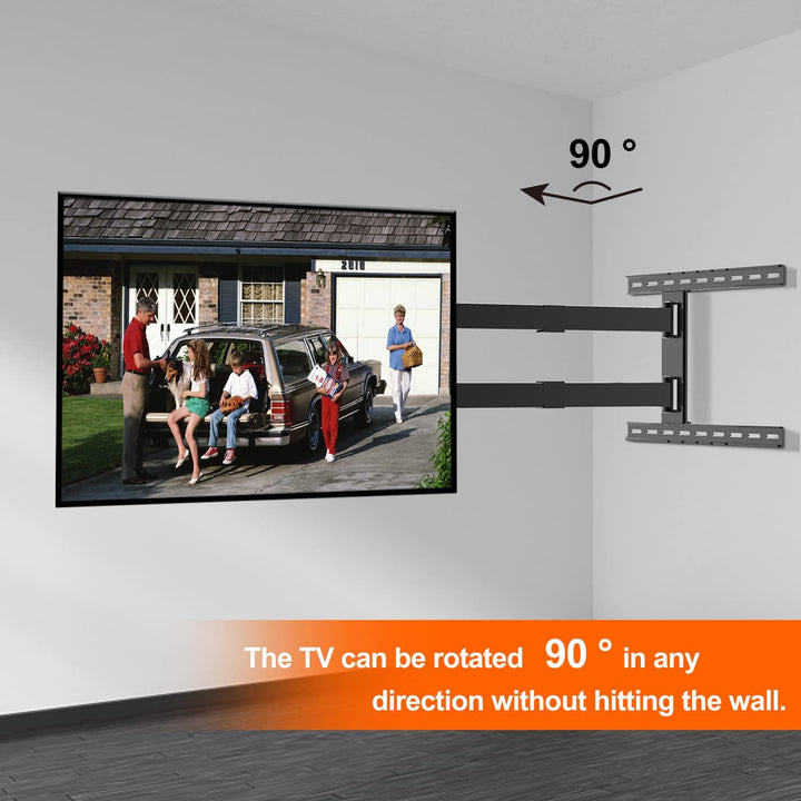 TV Wandhalterung Schwenkbar Mit 1200 mm Extra Langem Gelenkarm Wandhalterung Fernseher für 37-75 Zol