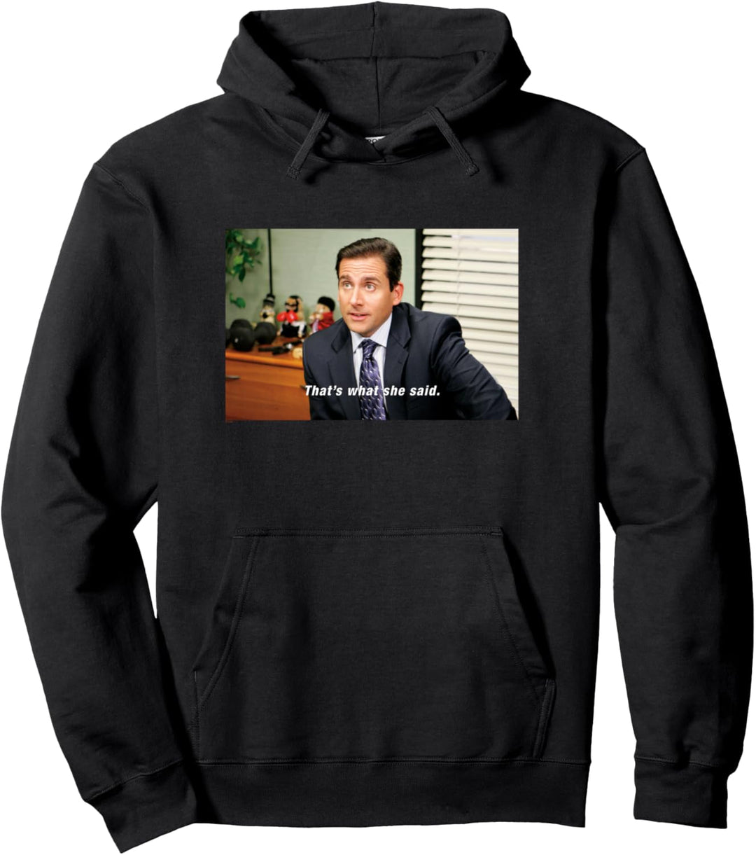 The Office Das sagte sie Bildunterschrift Pullover Hoodie