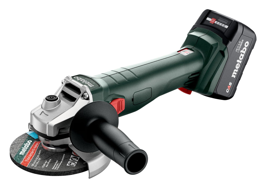 metabo Akku-Winkelschleifer W 18 7-125 - 18 V, 125 mm Scheibe - Überlastschutz, Sanftanlauf, leistun