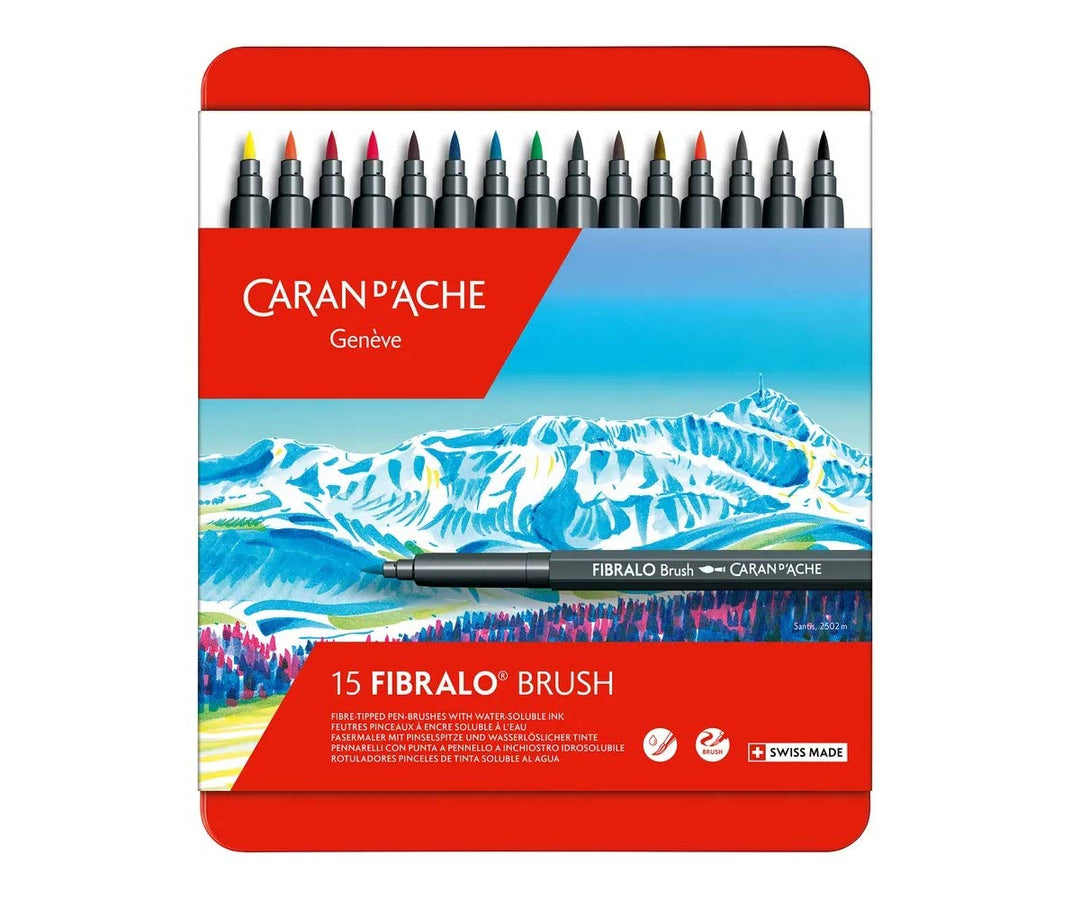 Caran d'Ache 0186.315 Fasermaler, Kunststoff, Mehrfarbig, 15 Stück