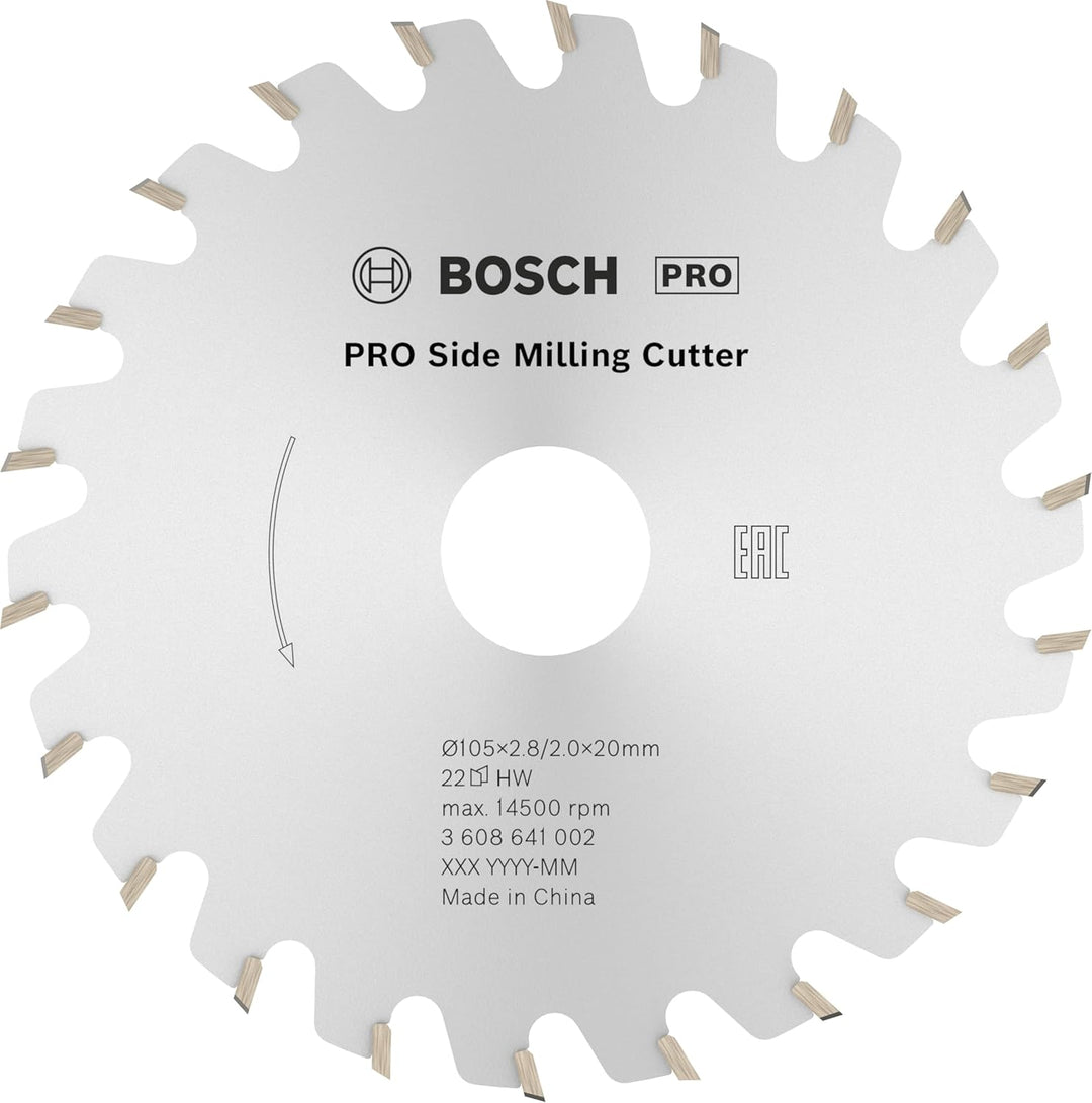 Bosch Professional Nutfr?ser 105 x 20 mm, 22 Zähne, 22 Zähne