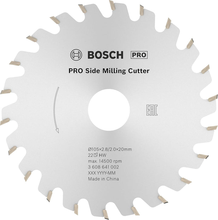 Bosch Professional Nutfr?ser 105 x 20 mm, 22 Zähne, 22 Zähne