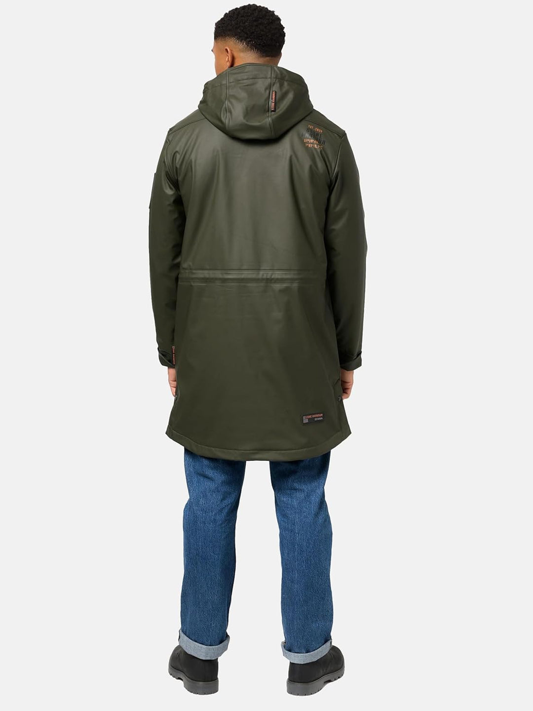 STONE HARBOUR Warmer Regenponcho gefütterter Regenmantel wasserdicht mit innenliegendem Tragegurt un