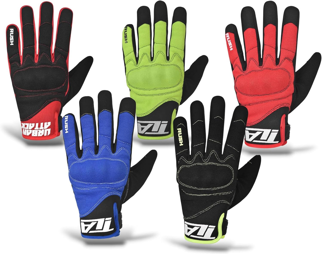 TLA Motocross Handschuhe Enduro Rush - Crosshandschuhe, Motocross Enduro Handschuhe BMX, Quad, Motar