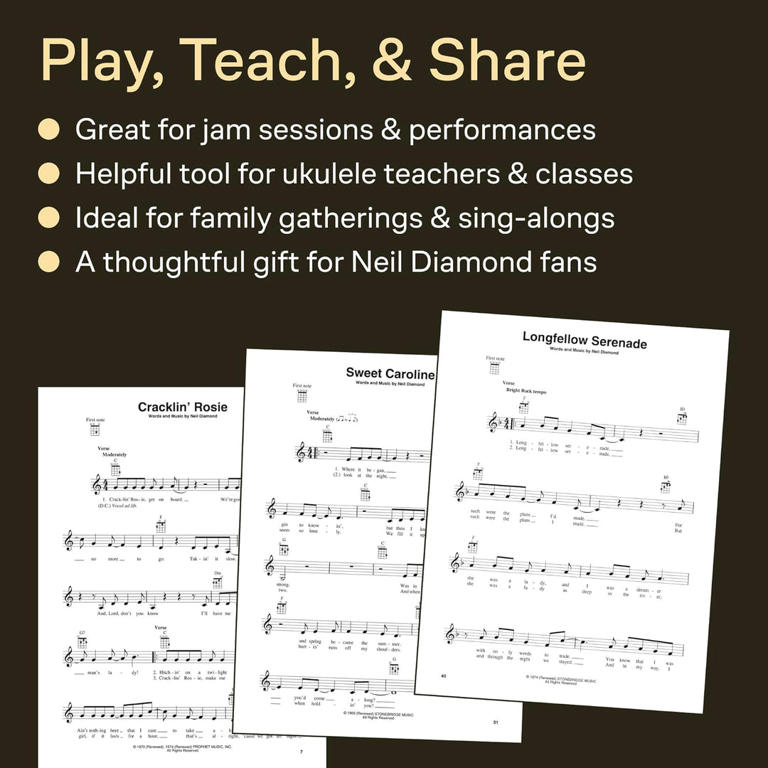 Neil Diamond For Ukulele: Songbook für Ukulele, Taschenbuch