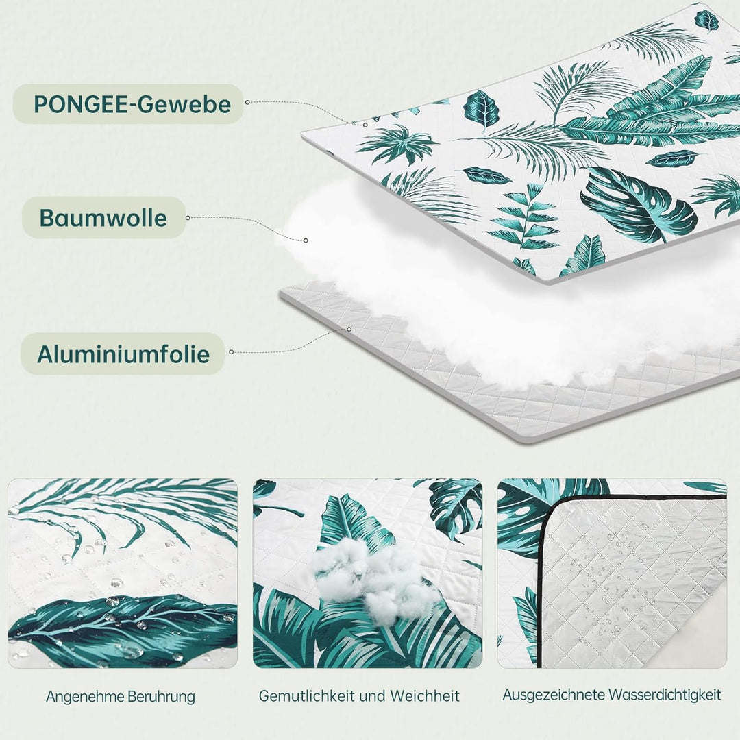 HAUSPROFI Picknickdecke 200x300, wasserdicht & isoliert - XXL Outdoor Decke für Picknick, Strand, Ca