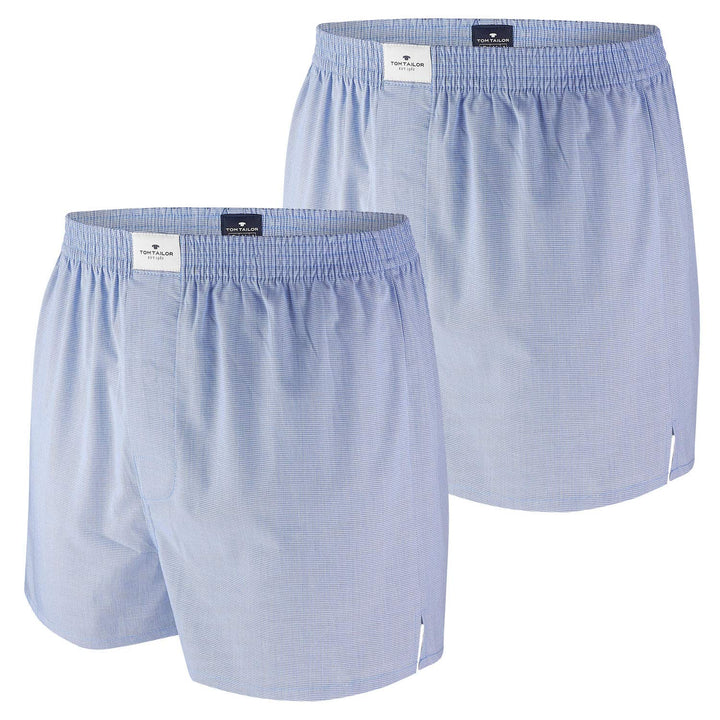 TOM TAILOR Boxershorts 2er Pack Web Boxer M Lightblue, M Lightblue