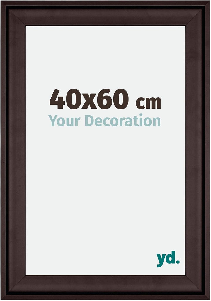yd. Your Decoration - Bilderrahmen 40x60 cm - Bilderrahmen aus Holz mit Acrylglas - Antireflex - Aus