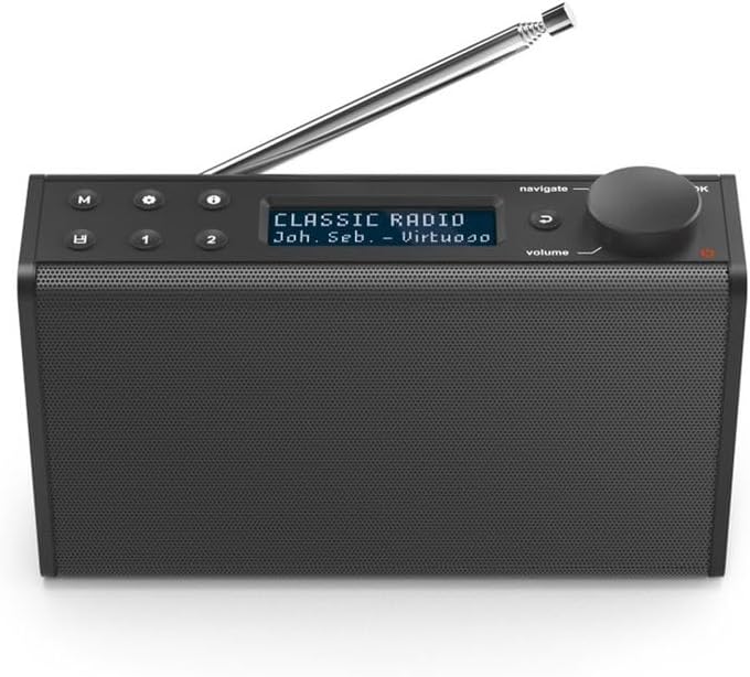 Hama Digitalradio batteriebetrieben Radio Batterie DR7USB FM DAB DAB+ Batteriebetrieben DAB Plus Rad