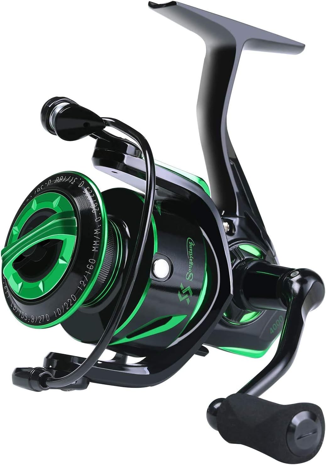 Sougayilang Angelruten- und Rollen-Kombinationen - Teleskop-Angelrute aus Kohlefaser - Spinnrolle 12