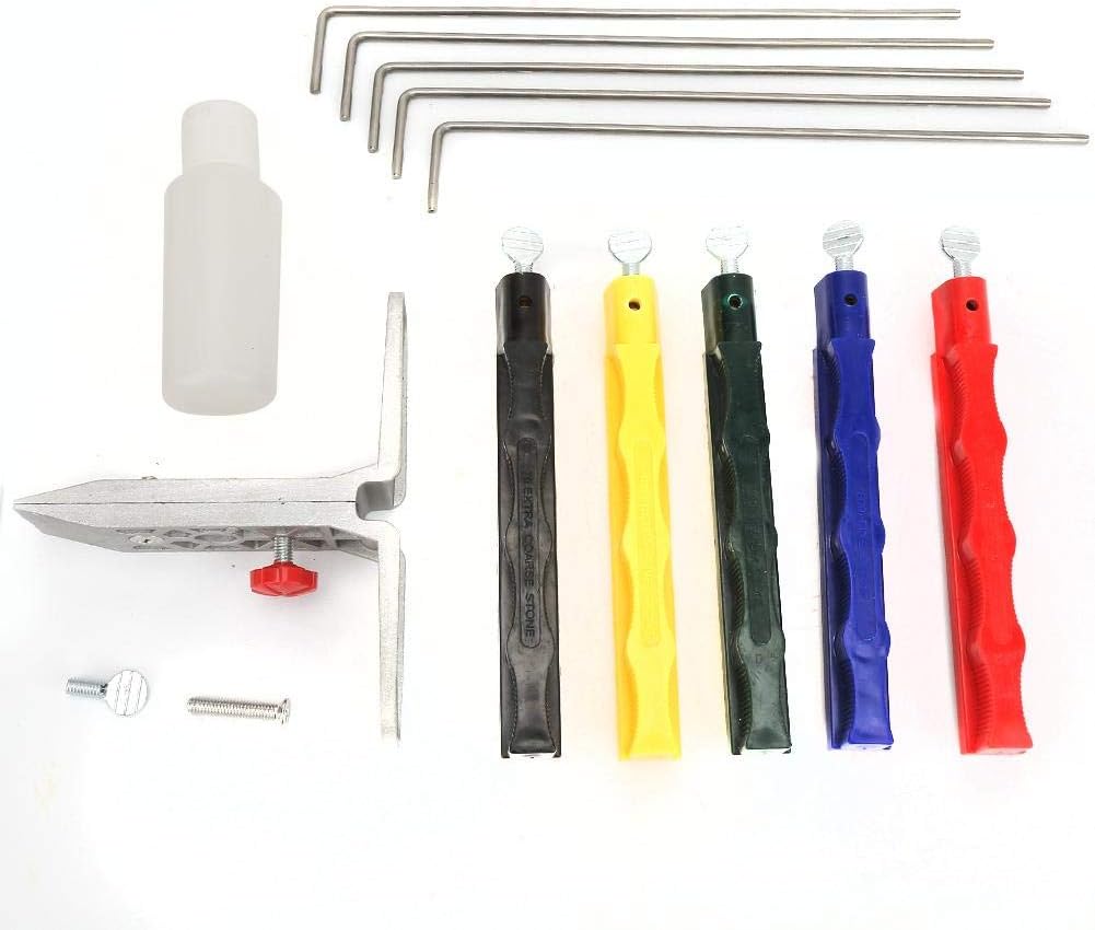 Messerschärfer, Schleifer Schärfstein Set Professionelle Küche Fix-Angle Messerschärfer System Kit f