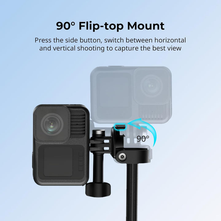 SMALLRIG 2-in-1 Selfie-Stick-Stativ, 18-52 cm ausziehbar, unterstützt horizontale und vertikale Aufn
