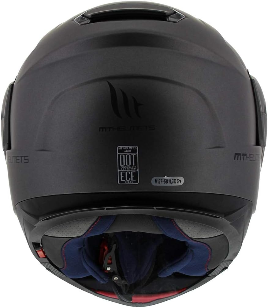 MT HELMETS Atom Sv Solid Matt Titanium S S MATT TITANIUM, S MATT TITANIUM