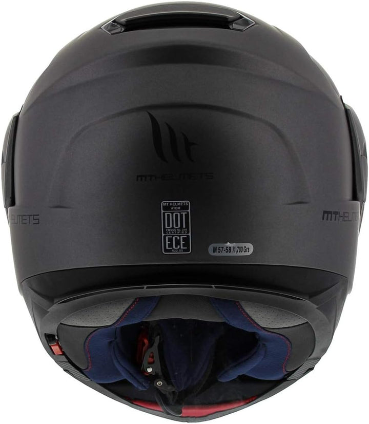 MT HELMETS Atom Sv Solid Matt Titanium S S MATT TITANIUM, S MATT TITANIUM