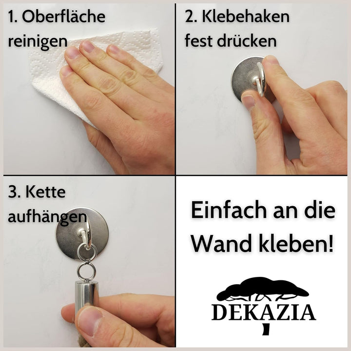 DEKAZIA® Toilettenpapierhalter Seil | Mango Holz | Klopapierhalter für WC/Badezimmer | 100%-fest dur