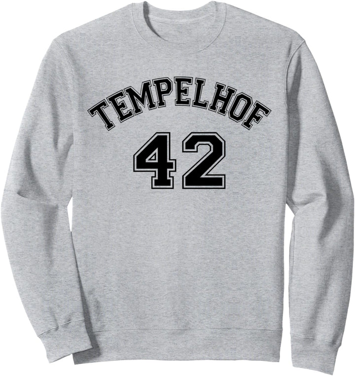 Tempelhof 42 - Schwarzes Nostalgie Design Berliner Bezirk Sweatshirt