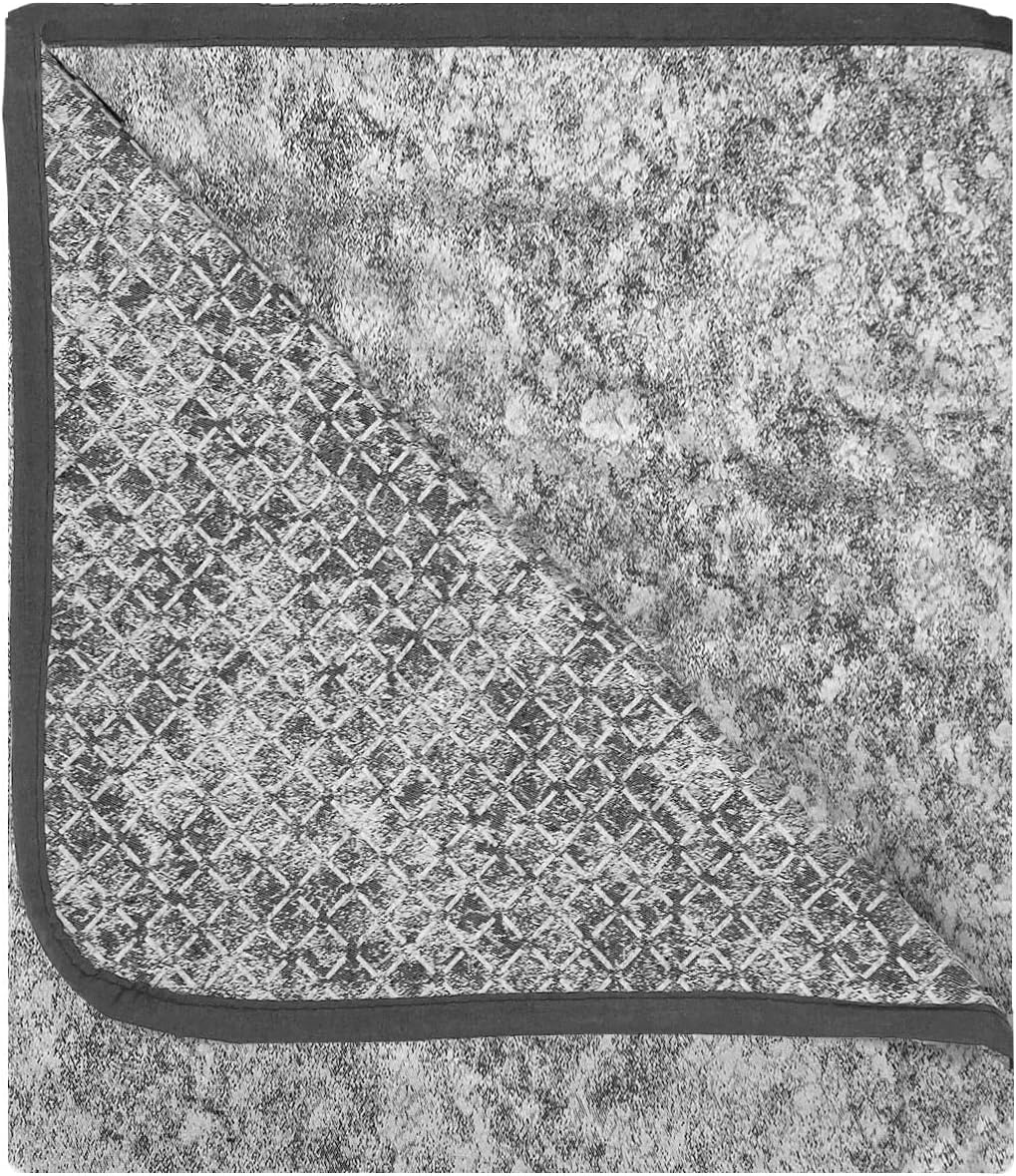 Italian Bed Linen “Glamour” rutschfest Sofa Abdeckung, Dunkel grau, 2 Plätze 2 Plätze Dunkel Grau, 2