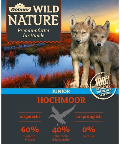 Dehner Wild Nature Hundetrockenfutter Junior Hochmoor | hoher Fleischanteil | tierisches Protein | p