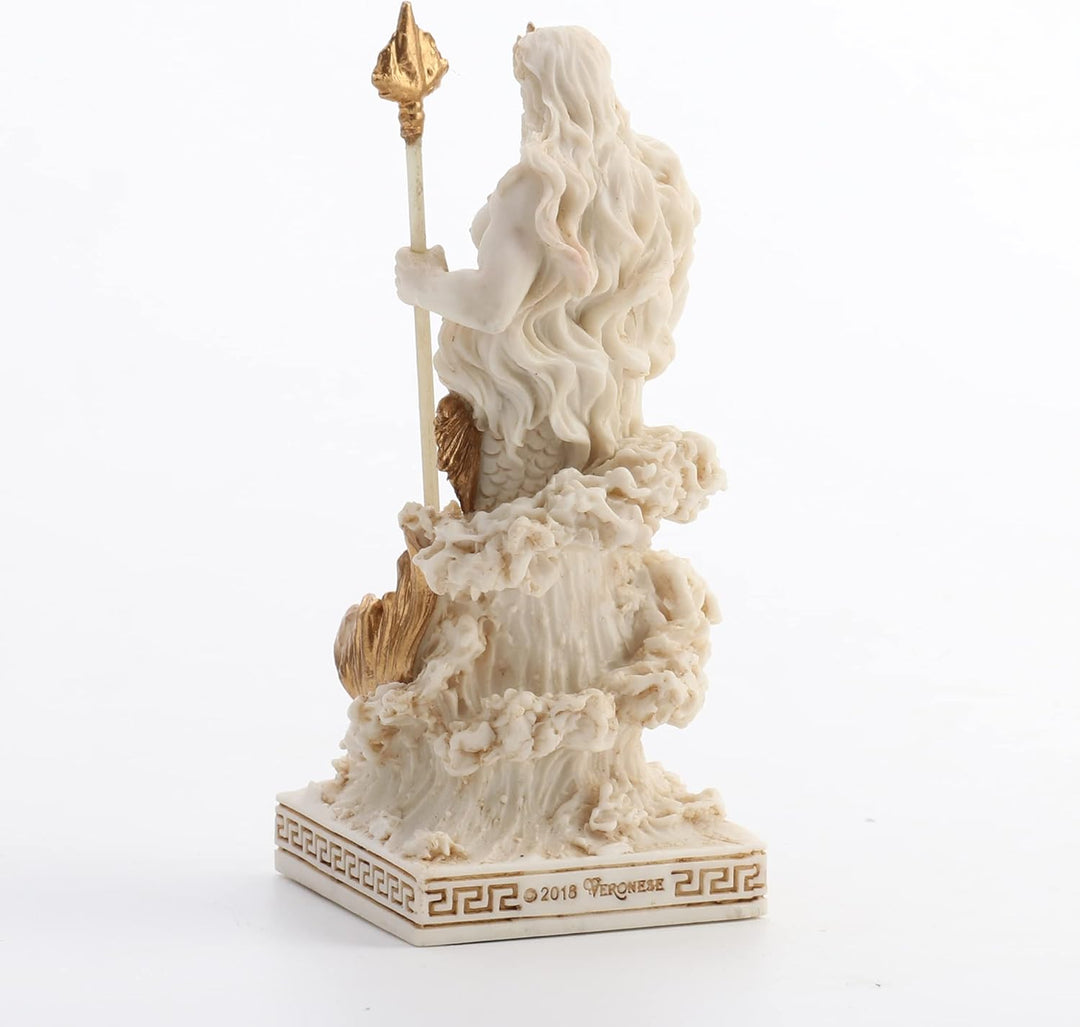 Veronese Design Poseidon Gott des Meeres Miniaturfigur Poseidon Mehrfarbig, Poseidon Mehrfarbig