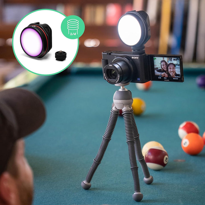 JOBY Beamo Reel Color Next-gen LED Licht für Content Creator für spiegellose Kompaktkameras oder Sma