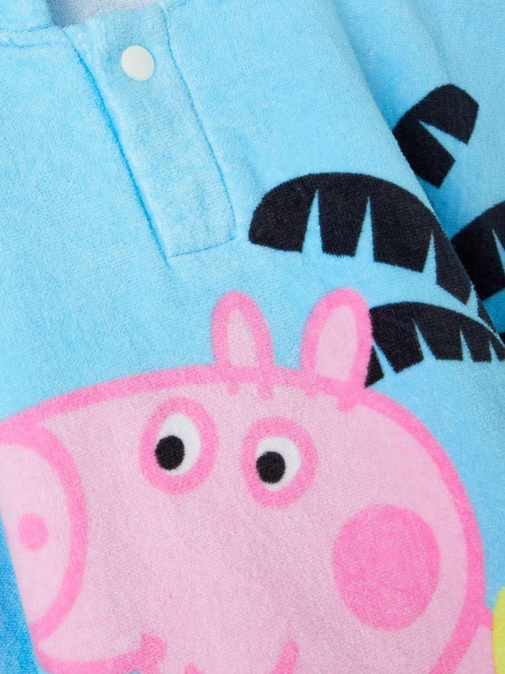 NAME IT Boy's NMMPEPPAPIG MATRO Towel PEP Handtuch-Poncho, Bachelor Button, ONE Size