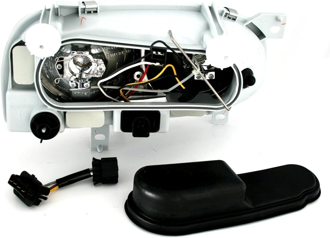 AD Tuning 961062 Scheinwerfer Set (2-teilig), Klarglas Schwarz
