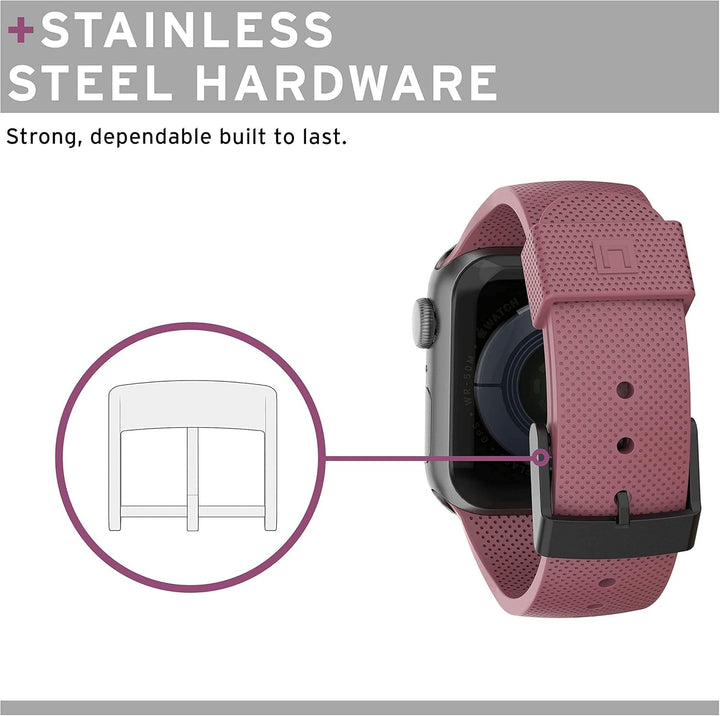 U by UAG [U] Dot Strap Silikon Armband für Apple Watch 38mm / 40mm [Watch SE, Series 6 / Series 5 /