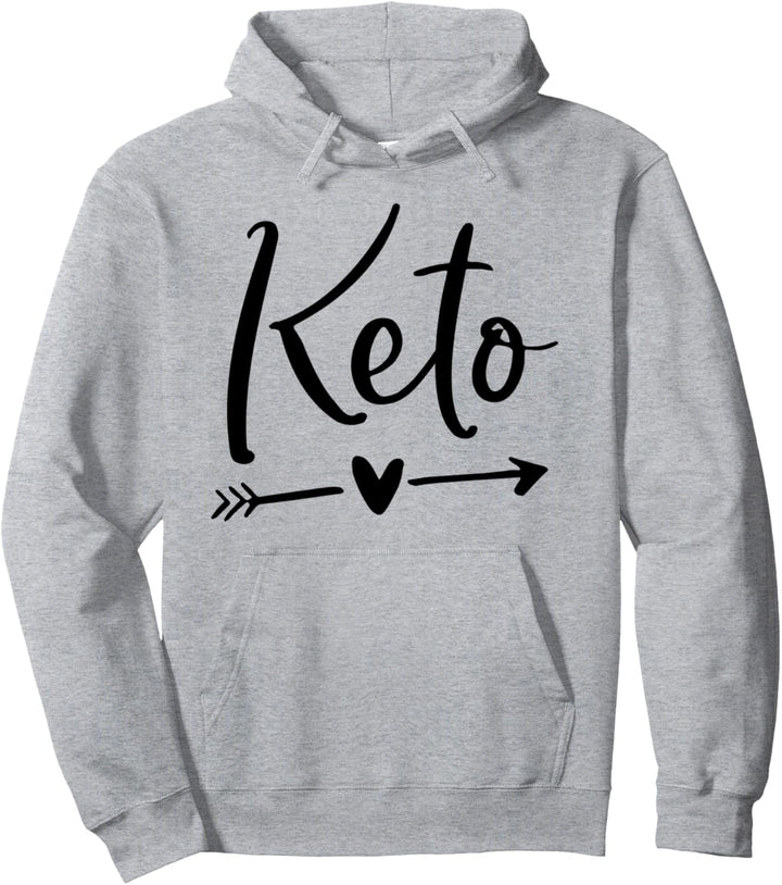 Cute Arrow And Heart Keto Pullover Hoodie