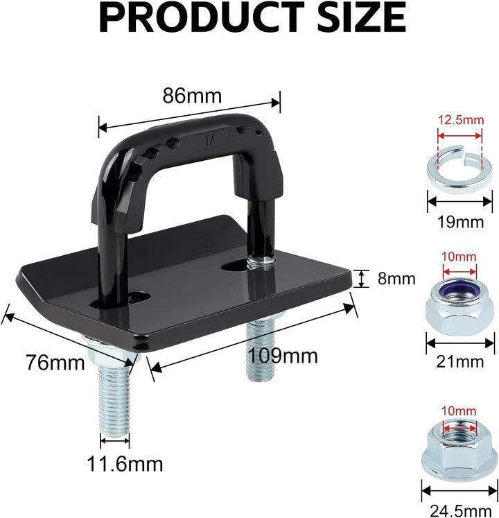 Kupplungsspanner, Anti-Rassel-Stabilisator für 3,2 cm und 5,1 cm Anhängerkupplungen Reduzieren die B